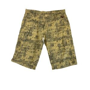 Wild Stone Cargo Men's 30 Shorts Faded‎ Printed Pattern Skater Urban Streetwear